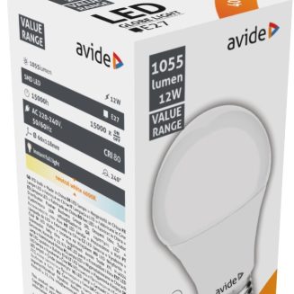 Avide LED Κοινή 12W E27  Λευκό 4000K Value