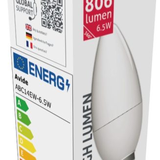 Avide LED Κερί 6.5W E14 Θερμό 2700K Υψηλής Φωτεινότητας