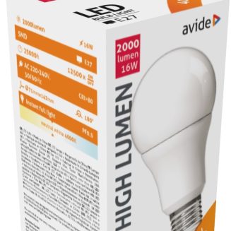 Avide LED Κοινή A70 16W E27 Λευκό 4000K Υψηλής Φωτεινότητας