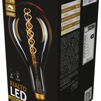 Avide LED Jumbo Rialto 8W E27 2400K Ντιμαριζόμενο 160x320mm