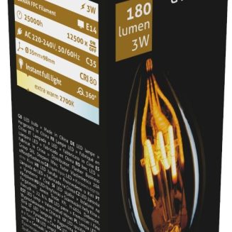 Avide LED Soft Filament Κερί 3W E14 360° Θερμό 2700K