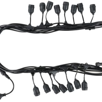 Avide Outdoor E27 String 15m 15 sockets