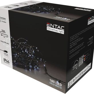 Entac Christmas IP44 180 LED Light 14m 6400K