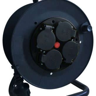 Entac Socket IP44 Cable Reel 4 Sockets 35m
