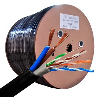 ATC UTP CAT6 PET 305m ΕΞΩΤ + DC