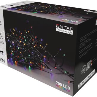 Entac Christmas IP44 700 LED Micro Cluster Light Multicolor 14m