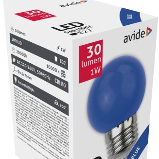 Avide Decor LED bulbs G45 1W E27 Blue