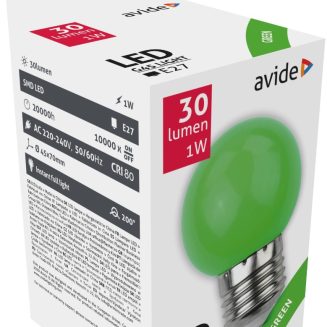 Avide Decor LED bulbs G45 1W E27 Green