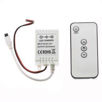 Avide LED Strip 12V 48W Dimmer 3 Keys IR Remote and Controller