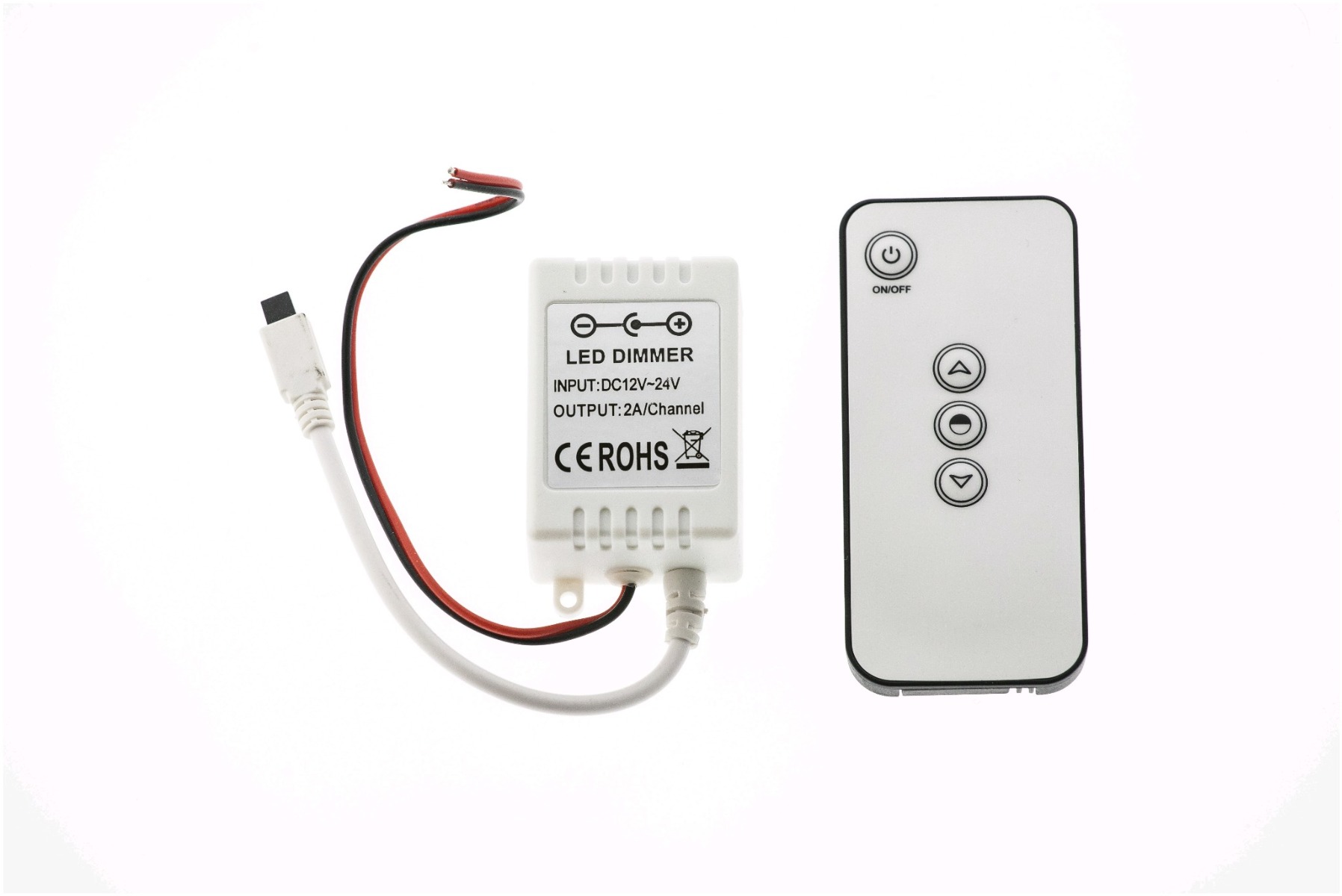 Avide LED Strip 12V 48W Dimmer 3 Keys IR Remote and Controller