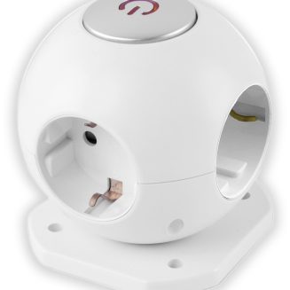 Entac Πολύπριζο 4 Θέσεων Με Διακοπτή Μπάλα 3G1.5 1.5m