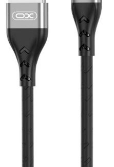 XO NB188 2.4A Double-sided pluggable USB lighting 1M Gray