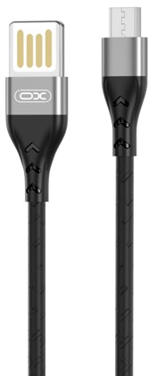 XO NB188 2.4A Double-sided pluggable USB Micro 1M Gray