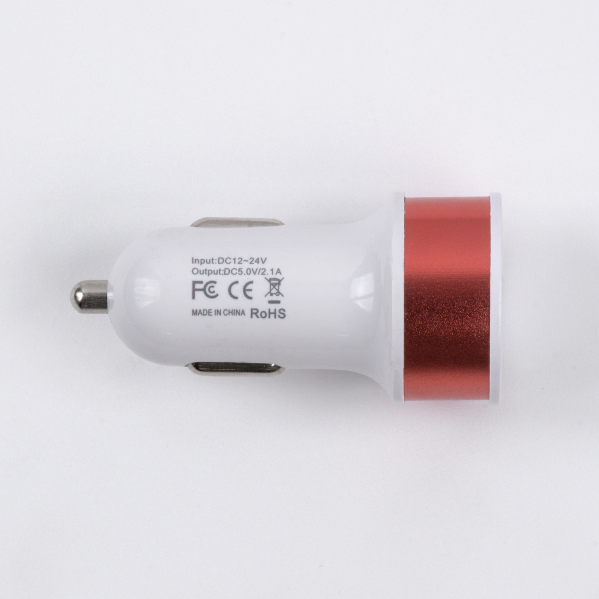 Globostar® S-90991 Ροζ Φορτιστής Αυτοκινήτου DC 12-24V με 2 Εξόδους USB DC 5V 1.0Α & 2.1A - Image 3