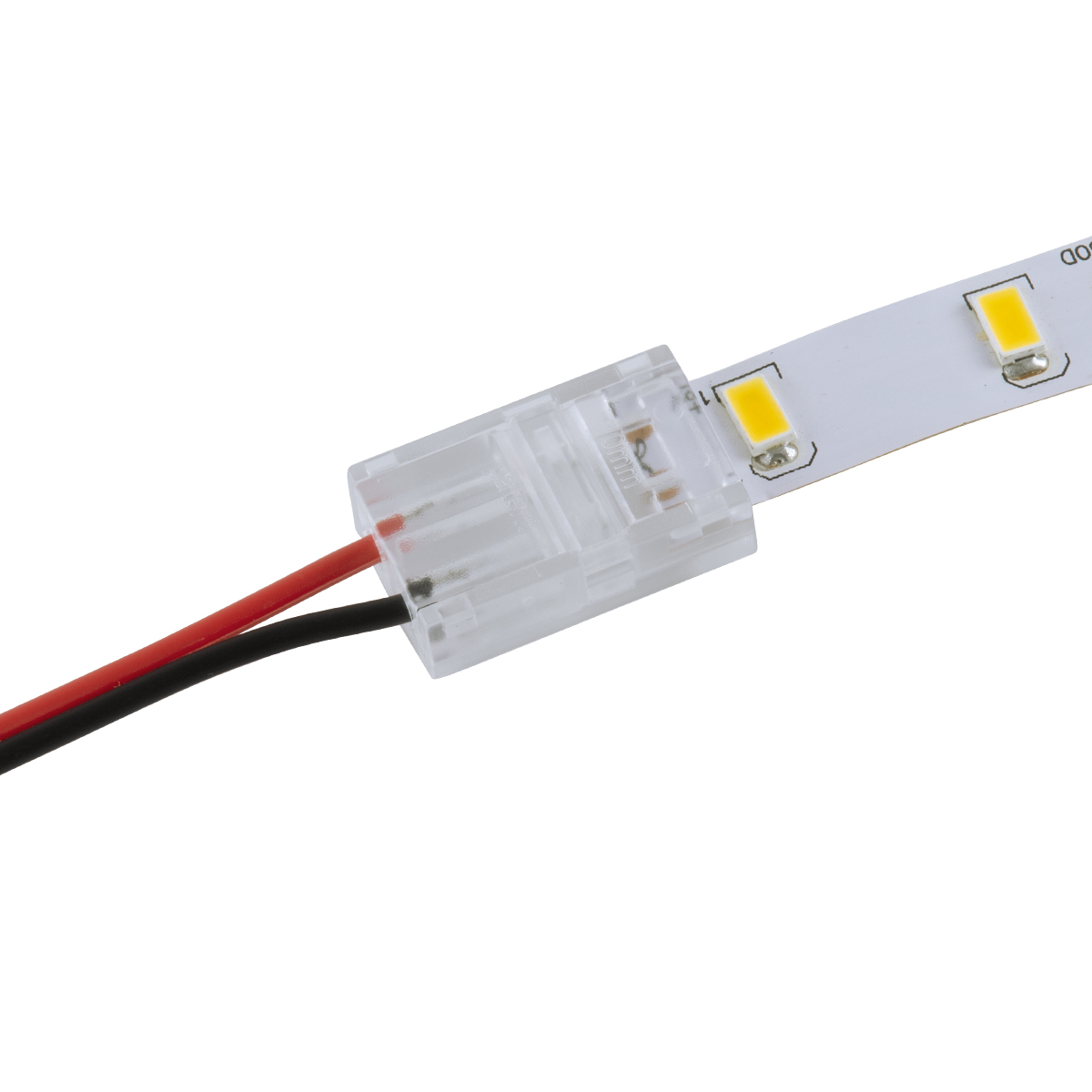 GloboStar® 70686 Ενωτικός Σύνδεσμος για Μονόχρωμη Ταινία LED 10mm 2 PIN σε Καλώδιο Τροφοδοσίας Ατερμάτιστο 2 PIN Μ2.1 x Π1.3 x Υ0.7cm Διάφανο - Image 4