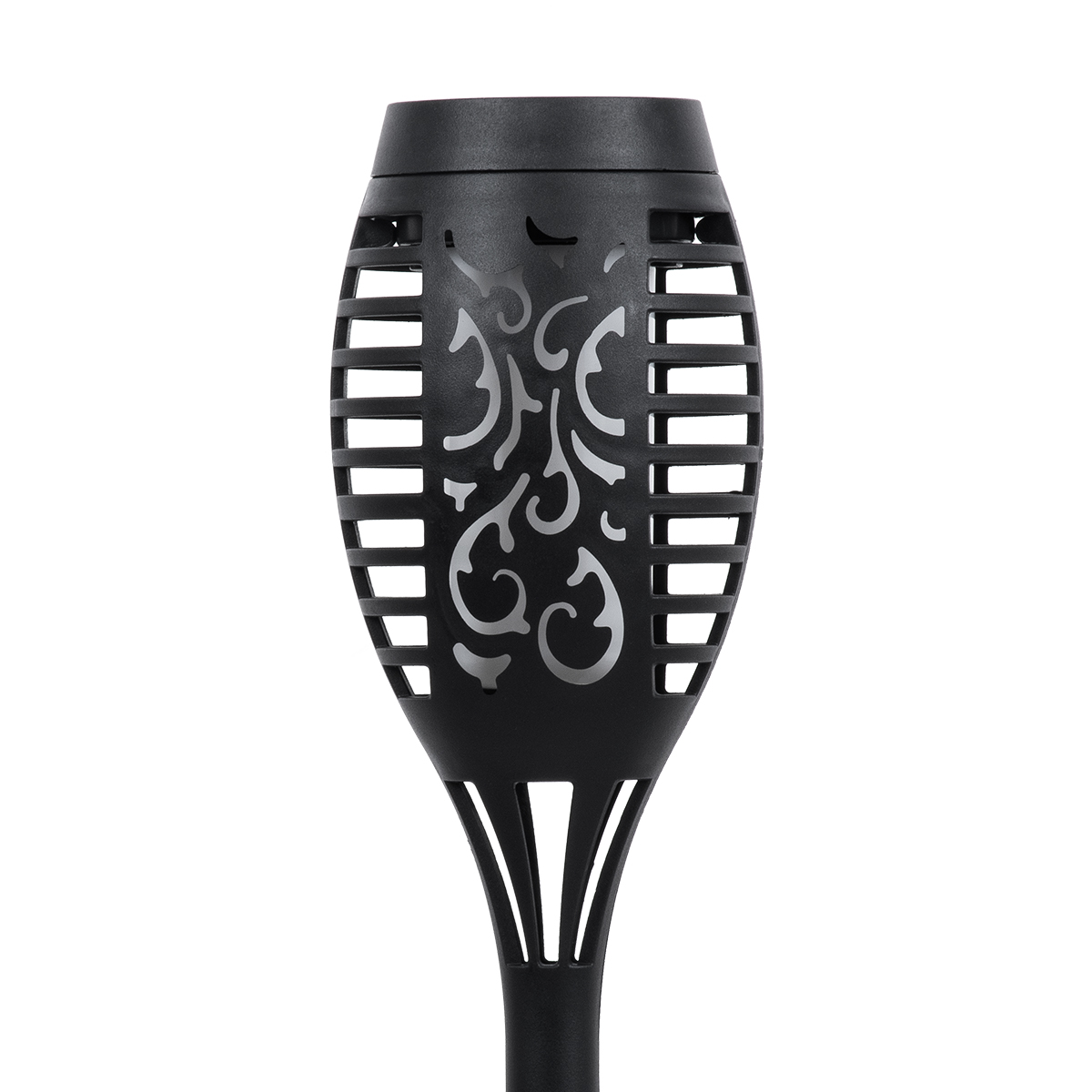 GloboStar® 71527 Αυτόνομο Ηλιακό Φωτιστικό LED SMD 3W 150lm με Ενσωματωμένη Μπαταρία 600mAh - Φωτοβολταϊκό Πάνελ - Αισθητήρα Ημέρας-Νύχτας Φαναράκι Κήπου - Εφέ Φλόγας Διακοσμητικό Αυτόνομο Αδιάβροχο IP65 1500-2000K Φ7 x Υ50cm - Image 4