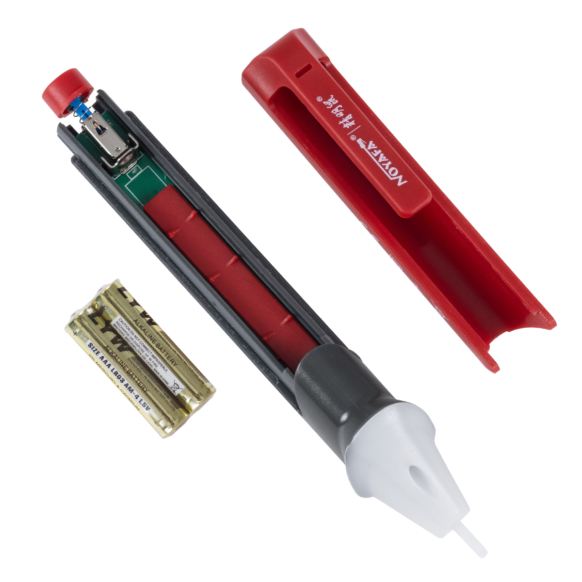 GloboStar 79991 Επαγγελματικός Ανιχνευτής Τάσης ΑC - Voltage Detector Χωρίς Επαφή 50-1000V με Φακό LED - Ένδειξη LED - Ένδειξη Ισχύος Σήματος - Εργαλείο Ηλεκτρολόγου - Image 8