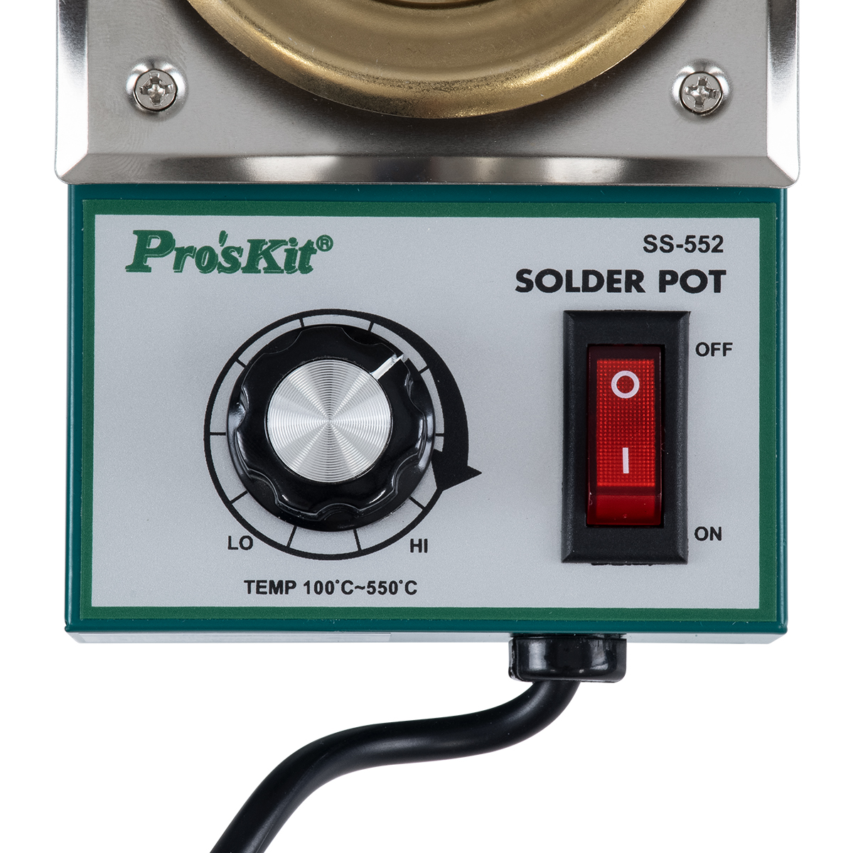 GloboStar® 79992 Proskit SS-552 Solder Pot - Δοχείο Συγκόλλησης Ρεύματος 200W AC 220-240V με Ρύθμιση Θερμοκρασίας 100°C έως 550°C Μ15 x Π9.5 x Υ5.2cm - Image 5