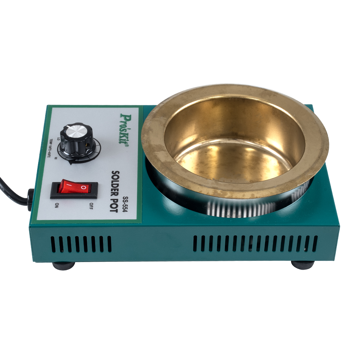 GloboStar® 79993 Proskit SS-554 Solder Pot - Δοχείο Συγκόλλησης Ρεύματος 300W AC 220-240V με Ρύθμιση Θερμοκρασίας 100°C έως 450°C Μ21 x Π14 x Υ6cm - Image 3