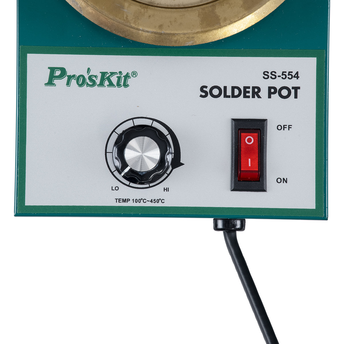 GloboStar® 79993 Proskit SS-554 Solder Pot - Δοχείο Συγκόλλησης Ρεύματος 300W AC 220-240V με Ρύθμιση Θερμοκρασίας 100°C έως 450°C Μ21 x Π14 x Υ6cm - Image 5
