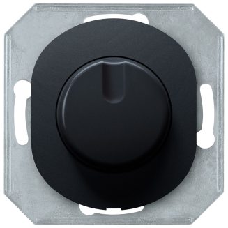 EON E6173.E Dimmer without cover frame with rotary single-pole switch 40-400VA, soft-touch black