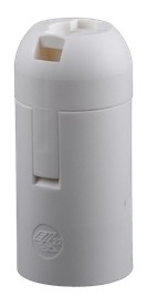 Thermoplastic lampholder E14 hanging white