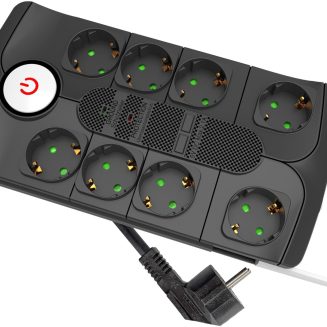 Socket Extension Cord 8 Sockets With Switch and Surge protection 1.5m 3G1.5