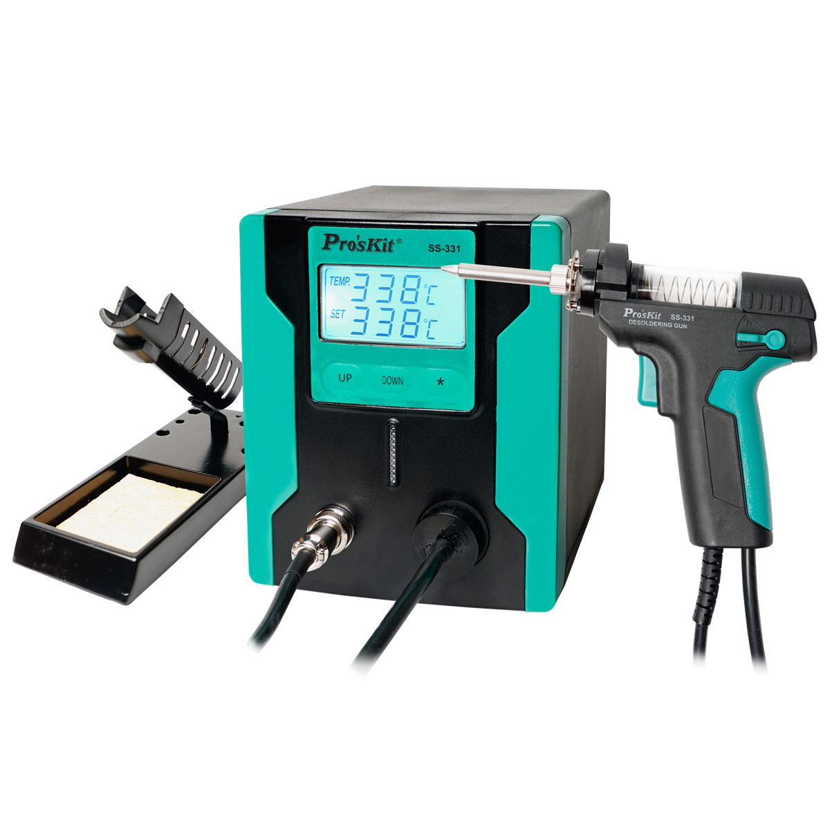 GloboStar® 79994 Proskit SS-331H Desoldering Station - Επαγγελματικός Σταθμός Αποκόλλησης Ρεύματος 140W AC 220-240V με Ρύθμιση Θερμοκρασίας 160°C έως 480°C Μ13 x Π18.5 x Υ16cm - Image 2