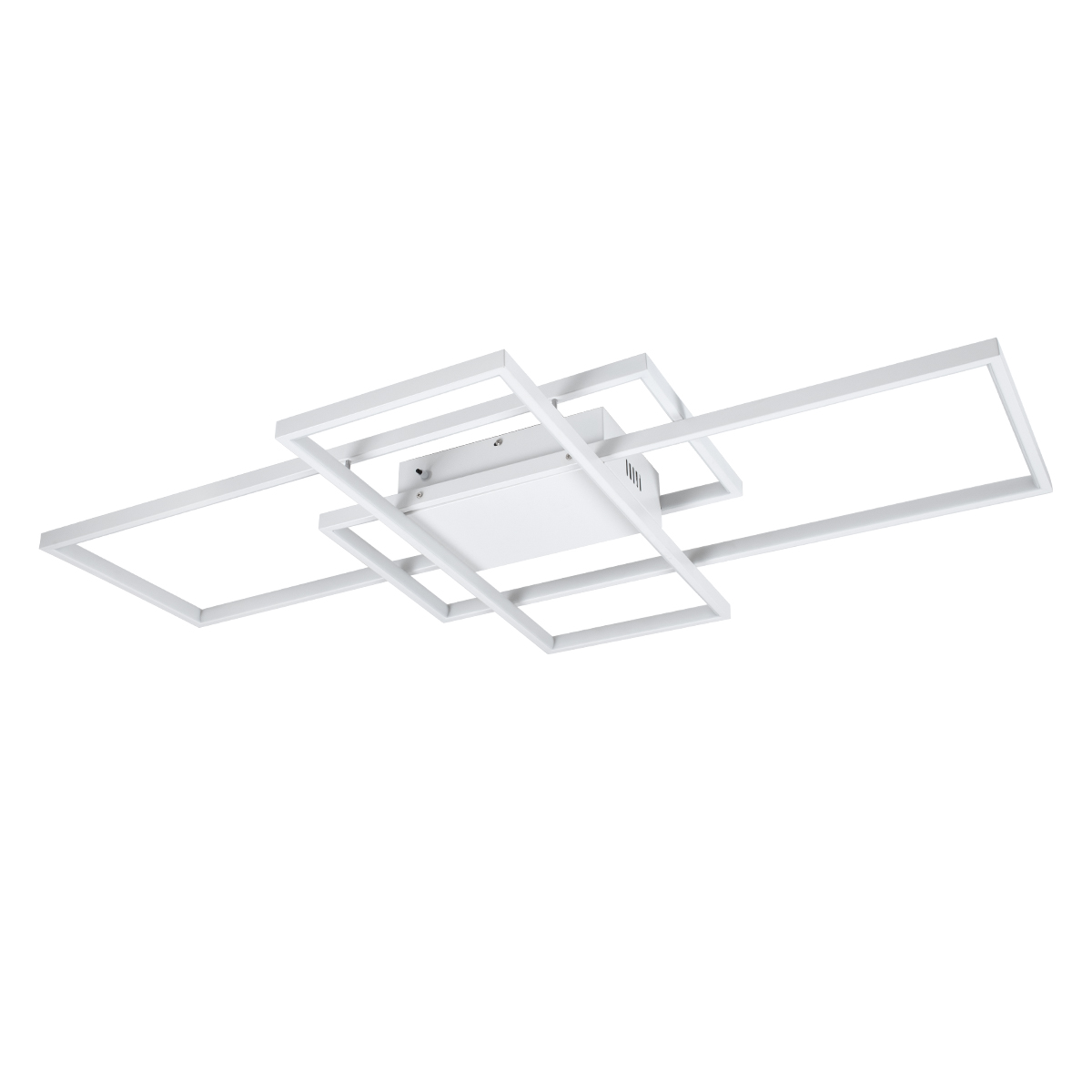 GloboStar® QUADRA 61389 Φωτιστικό Οροφής Design LED CCT 120W 14400lm 120° AC 220-240V - Εναλλαγή Φωτισμού μέσω Τηλεχειριστηρίου All In One Ψυχρό 6000k+Φυσικό 4500k+Θερμό 2700k Dimmable Μ105 x Π60 x Υ19cm - Λευκό - 3 Years Warranty - Image 3