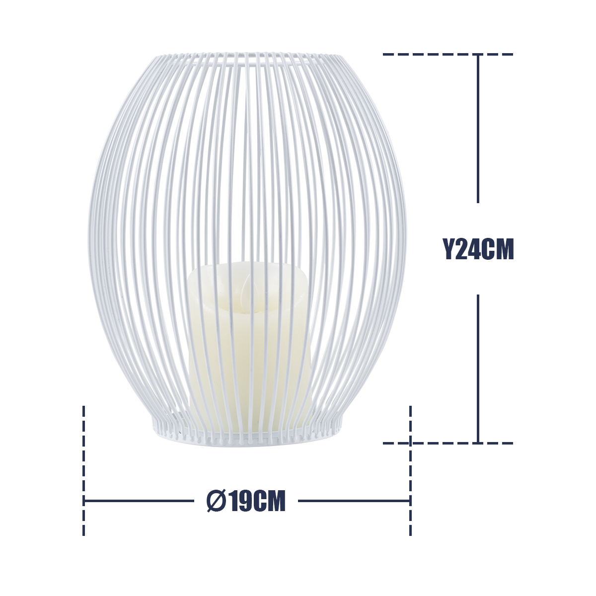GloboStar® CANDLE 76492 Διακοσμητικό Realistic Κερί με LED Εφέ Κινούμενης Φλόγας - Μπαταρίας 2 x AA (Δεν Συμπεριλαμβάνονται) & Ασύρματο Χειριστήριο IR Θερμό Λευκό 2700K Dimmable Λευκό Φ19 x Υ24cm - Image 5