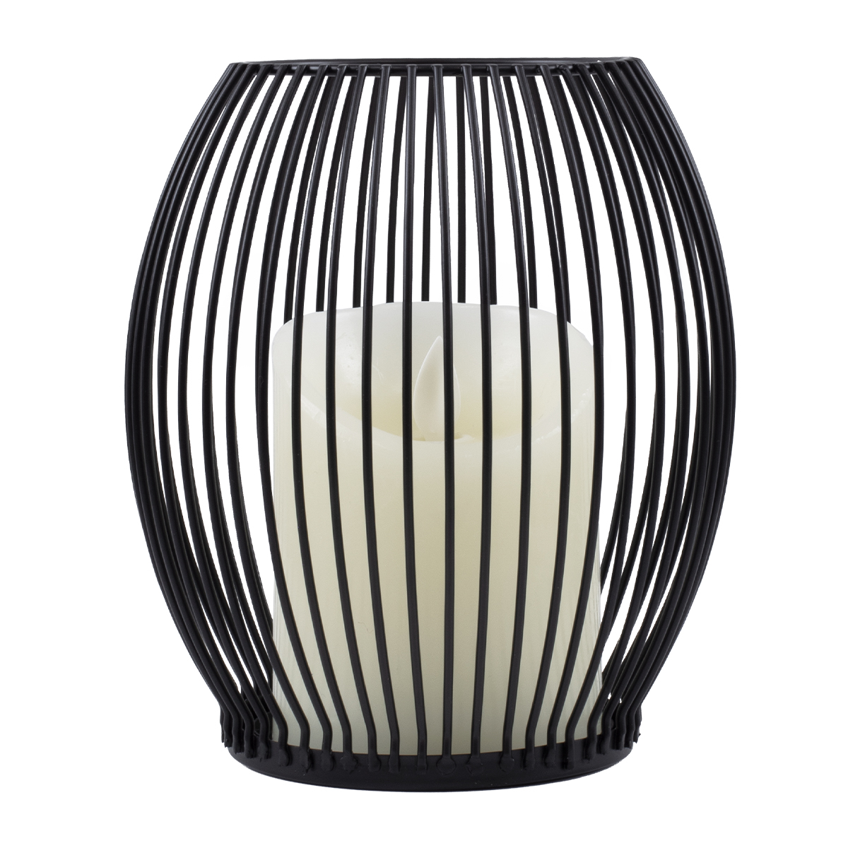 GloboStar® CANDLE 76495 Διακοσμητικό Realistic Κερί με LED Εφέ Κινούμενης Φλόγας - Μπαταρίας 2 x AA (Δεν Συμπεριλαμβάνονται) & Ασύρματο Χειριστήριο IR Θερμό Λευκό 2700K Dimmable Μαύρο Φ14 x Υ16cm - Image 3