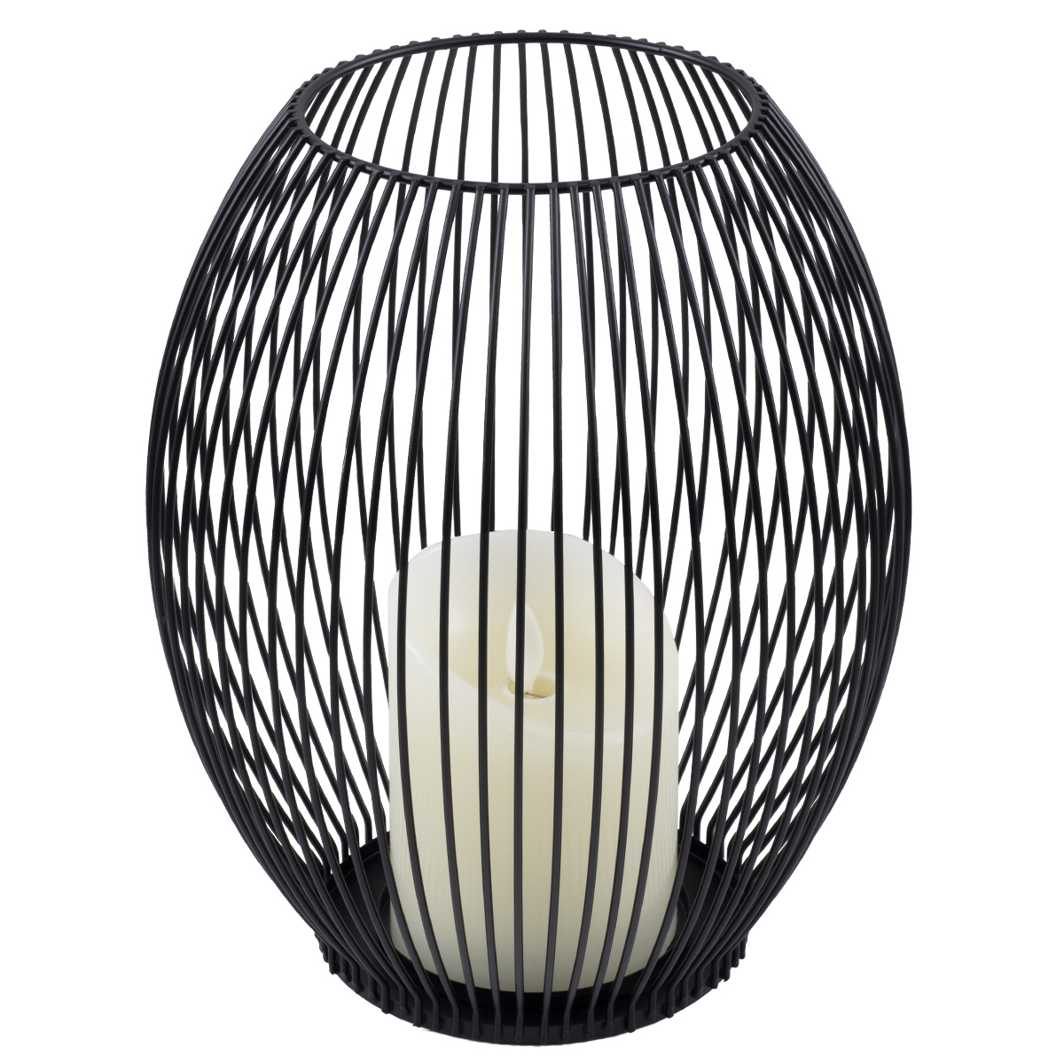 GloboStar® CANDLE 76497 Διακοσμητικό Realistic Κερί με LED Εφέ Κινούμενης Φλόγας - Μπαταρίας 2 x AA (Δεν Συμπεριλαμβάνονται) & Ασύρματο Χειριστήριο IR Θερμό Λευκό 2700K Dimmable Μαύρο Φ19 x Υ24cm - Image 2