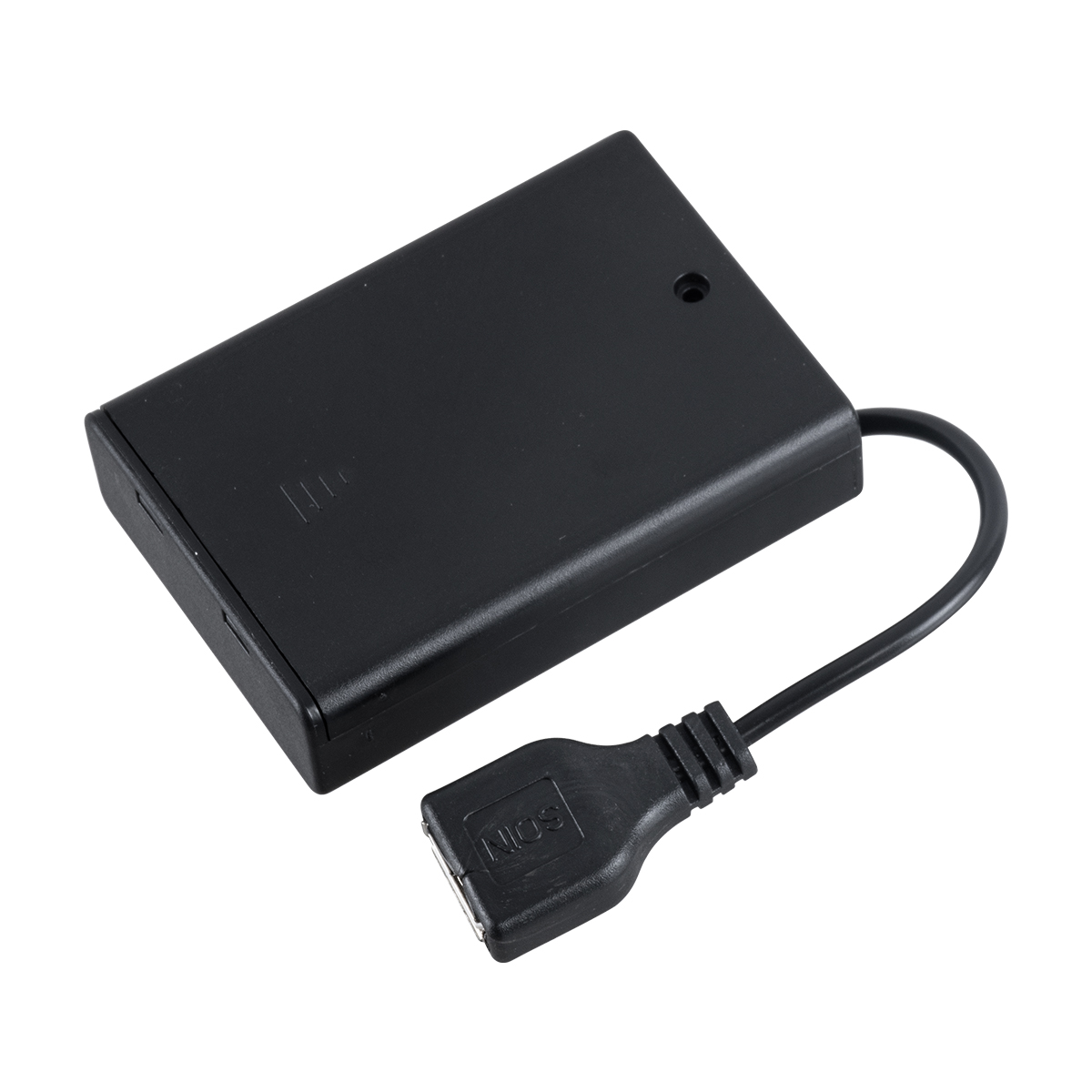 GloboStar® 79791 Box Τροφοδοσίας για Γιρλάντες LED USB 2.0 DC 5V με Μπαταρίες 3 x AA (Δεν Περιλαμβάνονται) & Διακόπτη On/Off - Μαύρο - Image 3