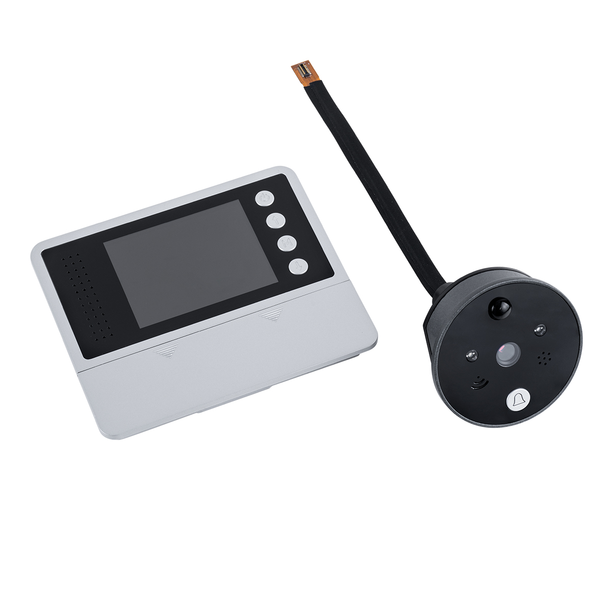 GloboStar® 86017 Ψηφιακή Έξυπνη Camera Εξώπορτας 90° Μοιρών με Έγχρωμη Οθόνη 2.8" Inches - Νυχτερινή Όραση με LED IR - Κουδούνι - Εσωτερική Μνήμη Αποθήκευσης - Λειτουργεί με 4 Μπαταρίες AAA - Image 11