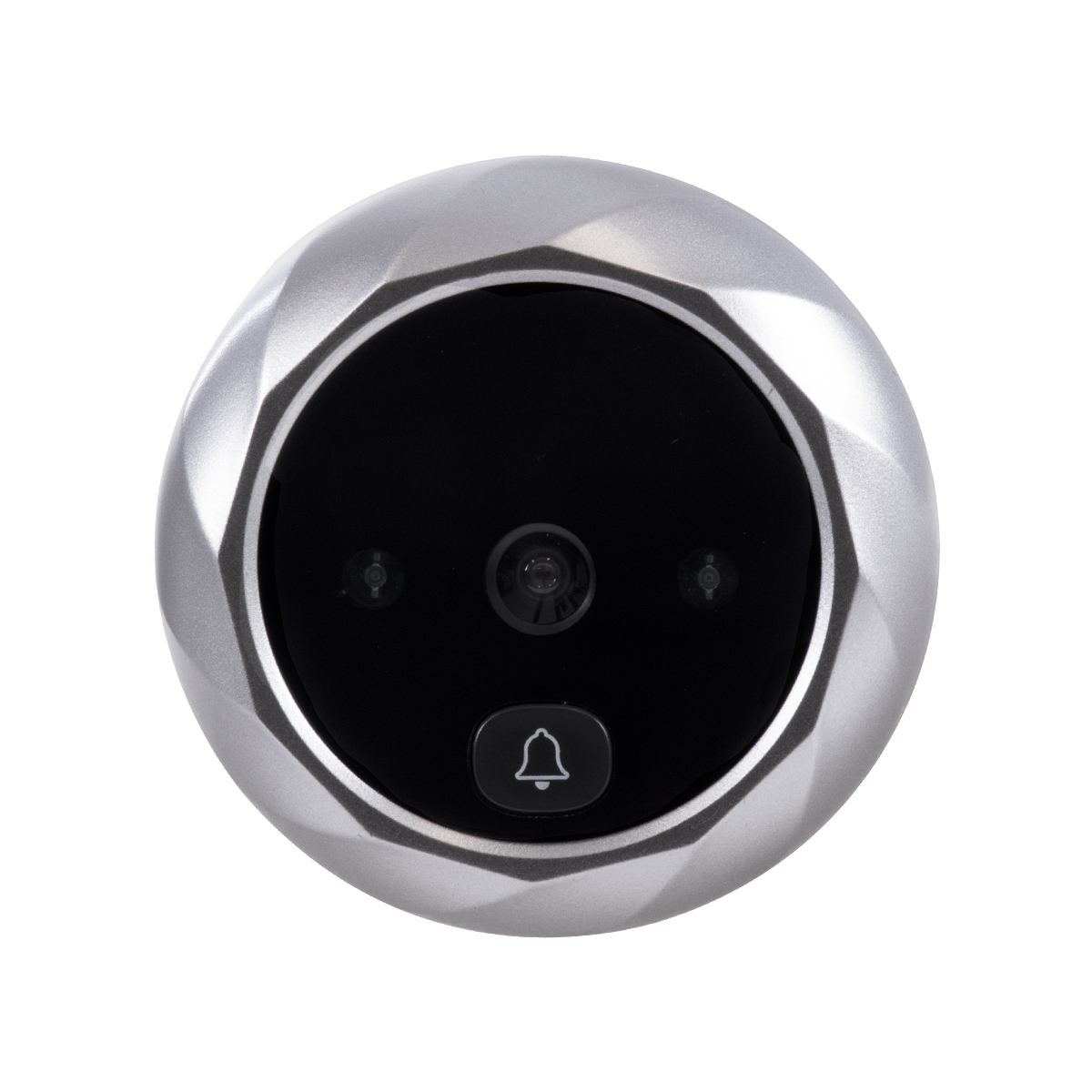 GloboStar® 86067 Επαναφορτιζόμενη Ψηφιακή Έξυπνη Camera Εξώπορτας 90° Μοιρών με Έγχρωμη Οθόνη 2.8" Inches - USB - Νυχτερινή Όραση με LED IR - Κουδούνι - Ασημί - Image 7