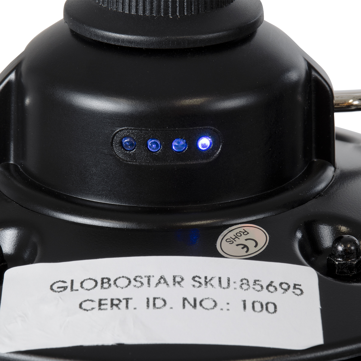 GloboStar® 85695 Αυτόνομο Φανάρι Camping LED 4W USB 2.0 με Επαναφορτιζόμενη Μπαταρία 1 x 18650 2000mAh Li-ion Power Bank IP20 Dimmable Μαύρο με Διάφανο Γυαλί CCT Εναλλαγή Φωτισμού μέσω On/Off All In One Ψυχρό 6000K+Φυσικό 4500K+Θερμό 2700K Φ13.5 x Υ17.5cm - Image 12