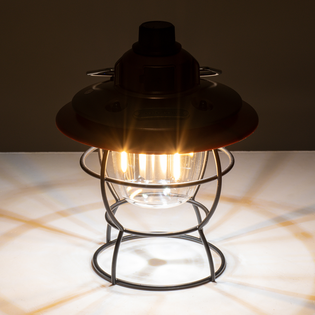 GloboStar® 85697 Αυτόνομο Φανάρι Camping LED 4W USB 2.0 με Επαναφορτιζόμενη Μπαταρία 1 x 18650 2000mAh Li-ion Power Bank IP20 Dimmable Καφέ με Διάφανο Γυαλί CCT Εναλλαγή Φωτισμού μέσω On/Off All In One Ψυχρό 6000K+Φυσικό 4500K+Θερμό 2700K Φ13.5 x Υ17.5cm - Image 14