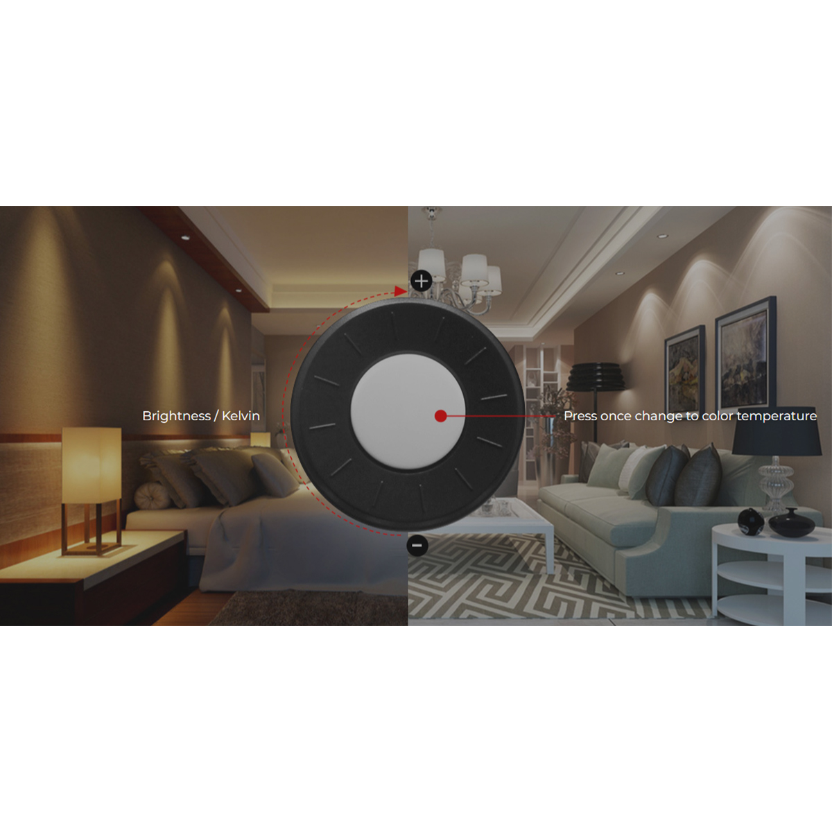 GloboStar® 71402 FUT006 Ασύρματο Χειριστήριο 2.4Ghz 4 Group για όλα τα Controller CCT & Μονόχρωμα Mi Light & Mi Boxer DC 3V 2 x AAA - IP20 Μ10.8 x Π5.4 x Υ2cm - 5 Years Warranty - Image 6