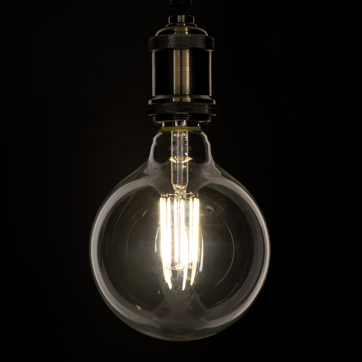 GloboStar® 99055 Λάμπα LED Long Filament E27 G125 Γλόμπος 12W 1320lm 360° AC 220-240V IP20 Φ12.5 x Υ18cm Φυσικό Λευκό 4000K με Διάφανο Γυαλί - Dimmable - 3 Years Warranty - Image 5
