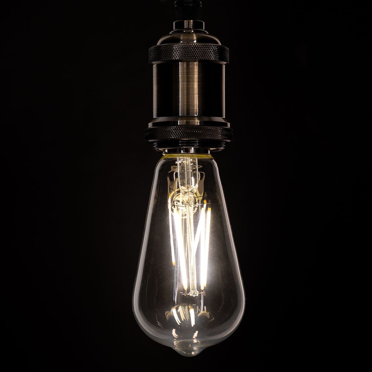 GloboStar® 99056 Λάμπα LED Long Filament E27 ST64 Αχλάδι 10W 1100lm 360° AC 220-240V IP20 Φ6.4 x Υ14cm Φυσικό Λευκό 4000K με Διάφανο Γυαλί - Dimmable - 3 Years Warranty - Image 5