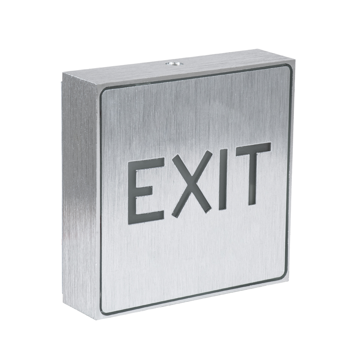 GloboStar® SENSATI 75651 Φωτιστικό Τοίχου Ένδειξης EXIT LED 1W AC 220-240V με Επαναφορτιζόμενη Μπαταρία 350mAh IP20 - Σώμα Αλουμινίου - Μ11 x Π11 x Υ3cm - Πράσινο - Image 2