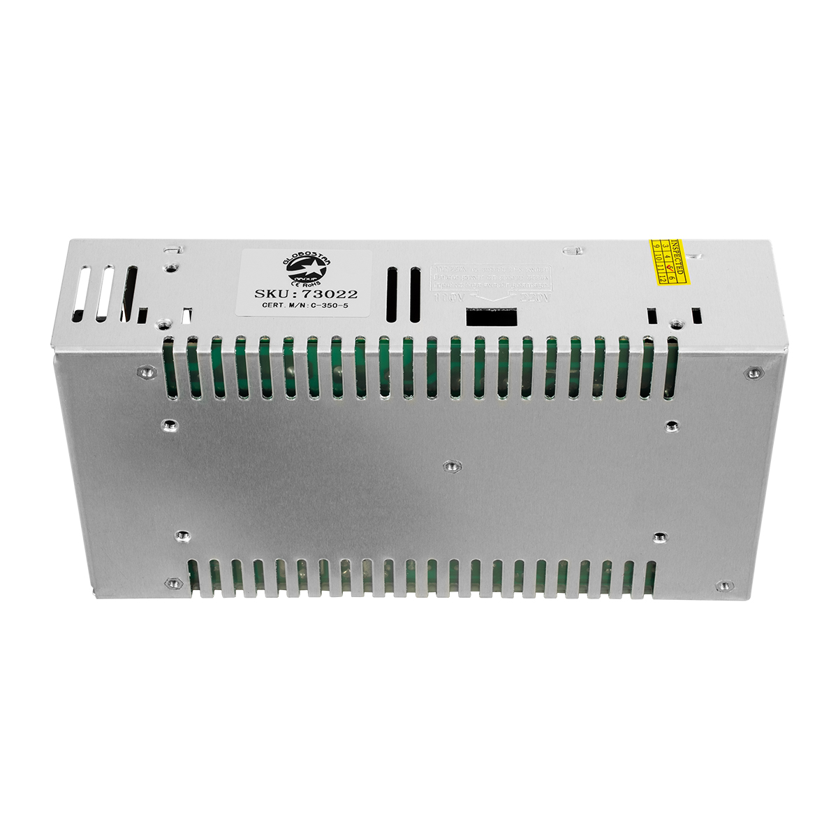 GloboStar® 73022 Μεταλλικό Τροφοδοτικό PELV για Προϊόντα LED 350W 70A - AC 220-240V σε DC 5V - IP20 L21.5 x W11.5 x H5cm - 3 Years Warranty - Image 5