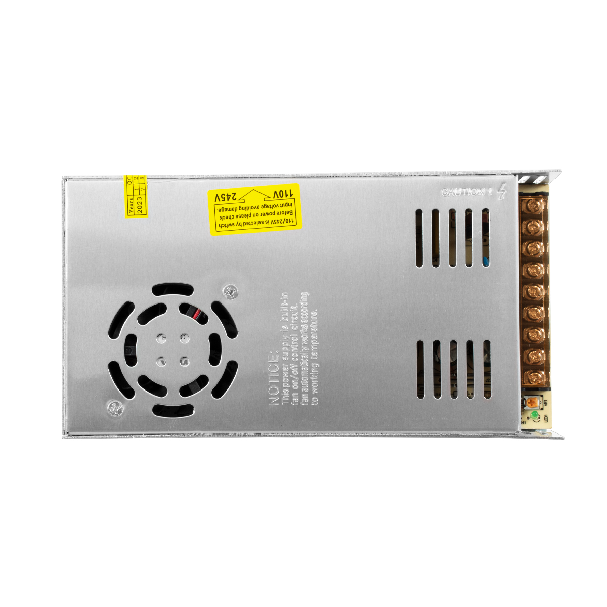 GloboStar® 73022 Μεταλλικό Τροφοδοτικό PELV για Προϊόντα LED 350W 70A - AC 220-240V σε DC 5V - IP20 L21.5 x W11.5 x H5cm - 3 Years Warranty - Image 6