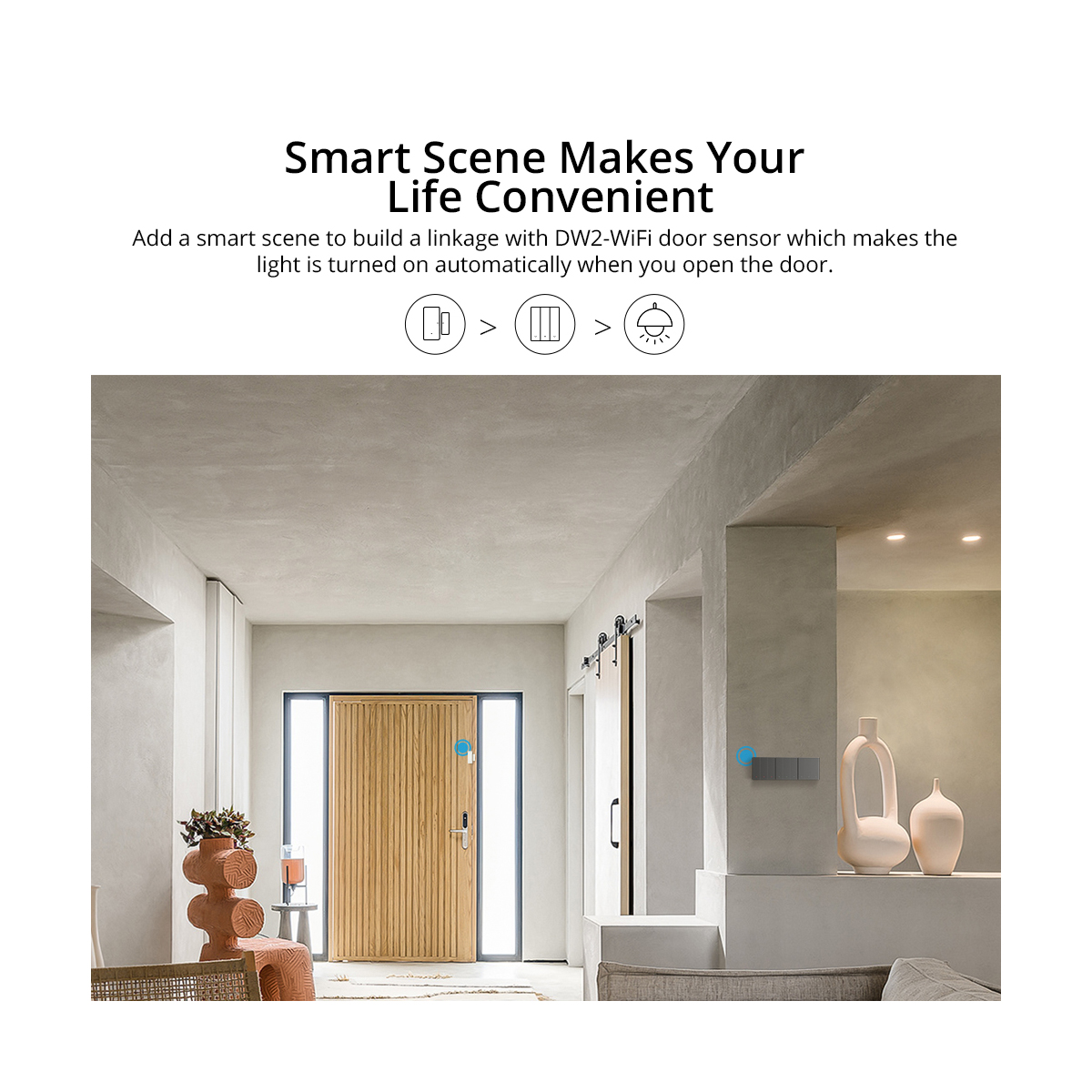 GloboStar® 80088 SONOFF M5-2C-80 SwitchMan Mechanical Smart Switch WiFi & Bluetooth AC 100-240V Max 10A 2200W (5A/Way) 2 Way - Image 12