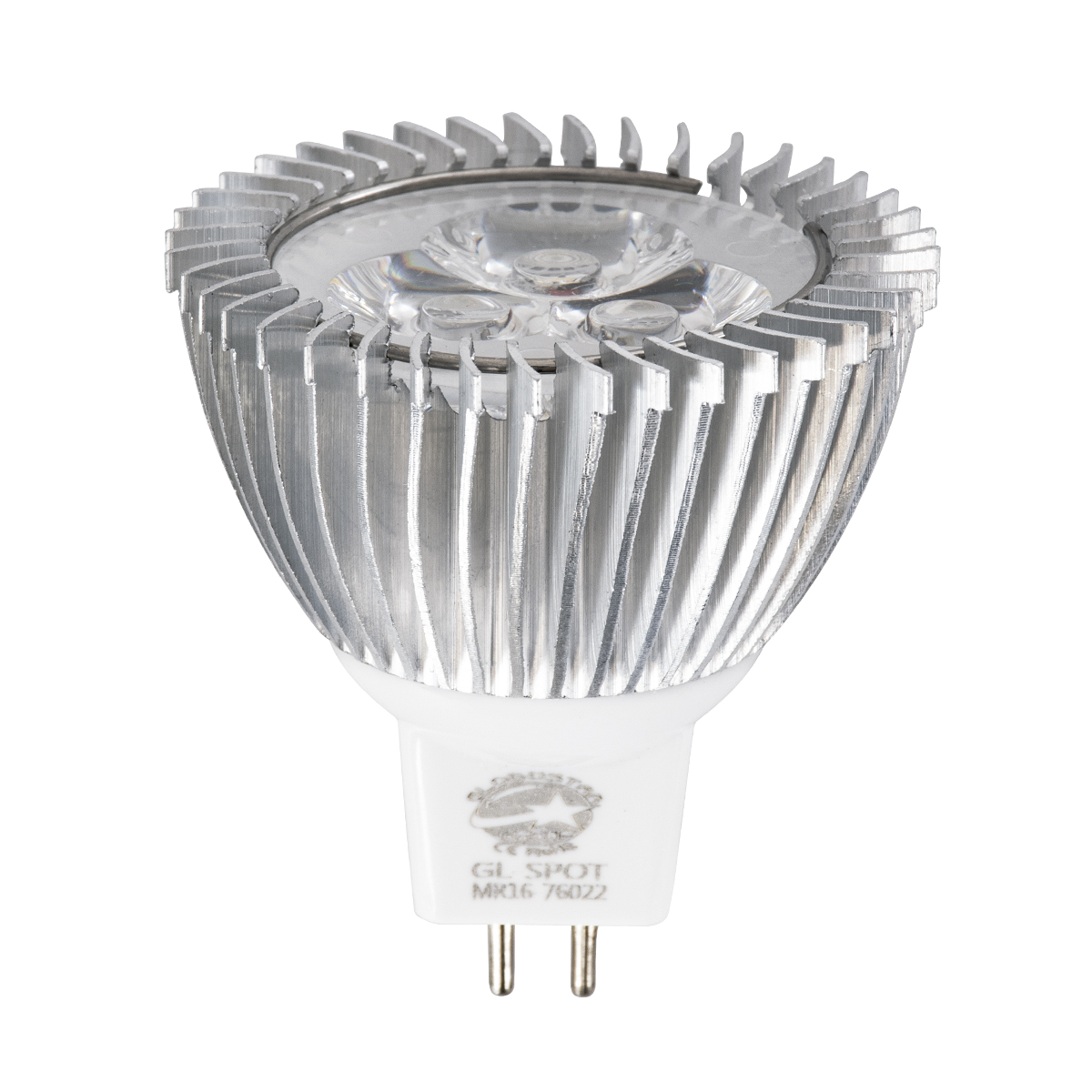 GloboStar® 76022 Σποτ LED GU5.3 MR16 3W 260lm 30° DC 12V IP20 Φ5 x Υ5.2cm Θερμό Λευκό 2700K - Dimmable - 2 Χρόνια Εγγύηση