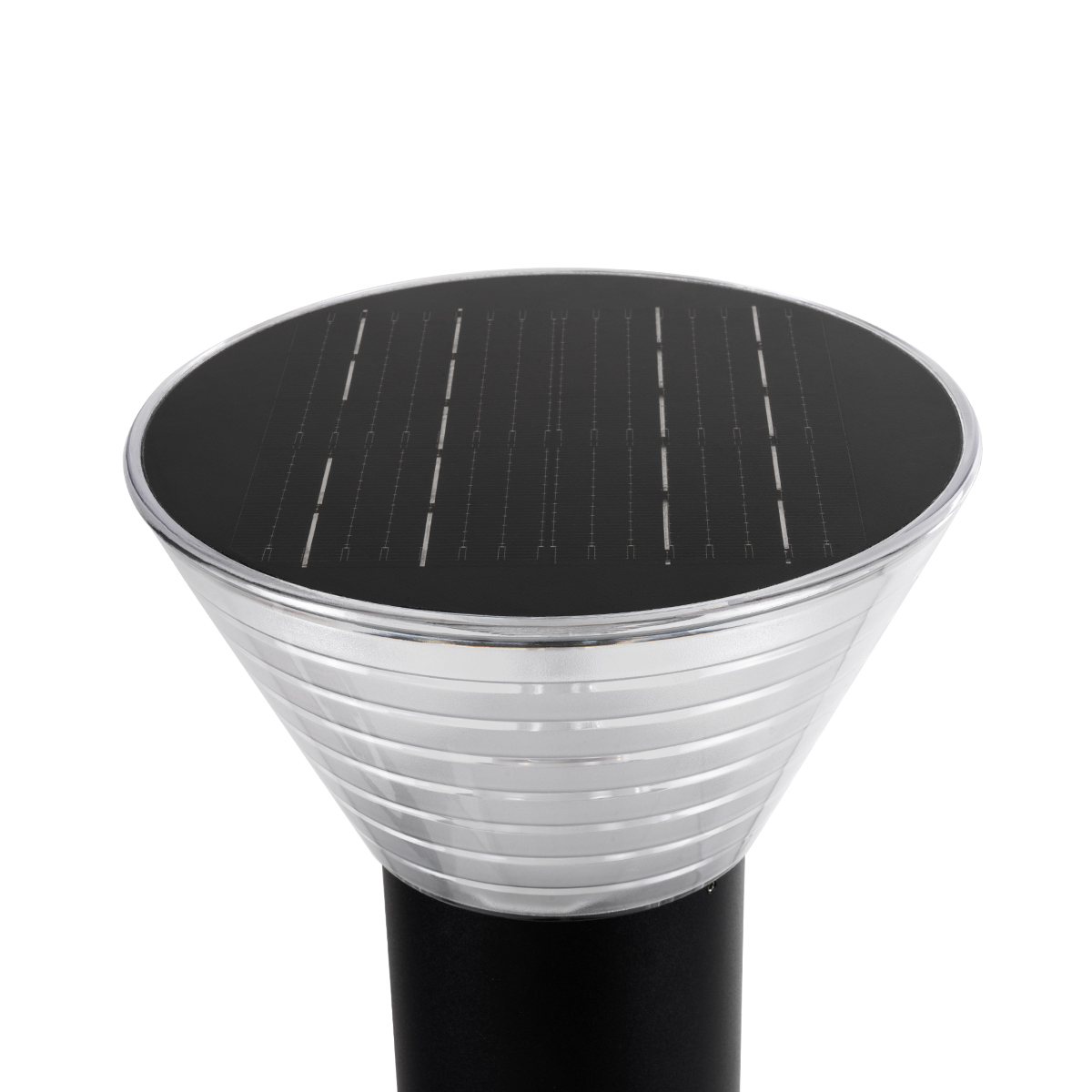 GloboStar® VEGGIE 90525 Αυτόνομο Ηλιακό Φωτιστικό Κήπου - Κολωνάκι Αρχιτεκτονικού Φωτισμού Εξωτερικού Χώρου LED 10W 330lm 120° με Ενσωματωμένο Φωτοβολταϊκό Panel 6V 2W & Επαναφορτιζόμενη Μπαταρία Li-ion 3.2V 1800mAh με Αισθητήρα Ημέρας-Νύχτας - Αδιάβροχο IP65 - Σώμα Αλουμινίου & ABS - Φ23 x Υ60cm - Ψυχρό Λευκό 6000K - Μαύρο - 2 Χρόνια Εγγύηση - Image 5