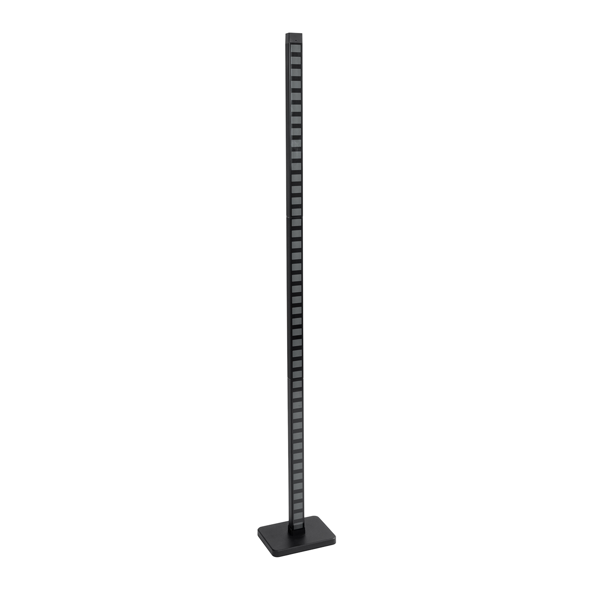 GloboStar® DIGICOLUMN 90762 Μοντέρνο Επιδαπέδιο Φωτιστικό Γραφείου Rhythm Music Bar LED 12W 960lm 90° DC 5V με USB 2.0 IP20 - Εναλλαγή Φωτισμού μέσω Τηλεχειριστηρίου - Πολύχρωμο RGB - Dimmable - Μαύρο - Μ3.4 x Π2.5 x Υ122cm - 2 Χρόνια Εγγύηση - Image 2