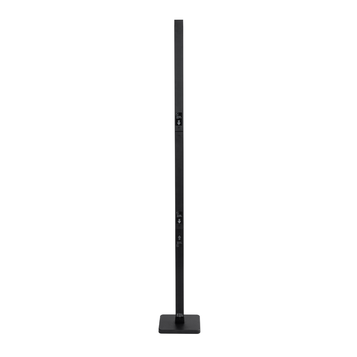 GloboStar® DIGICOLUMN 90762 Μοντέρνο Επιδαπέδιο Φωτιστικό Γραφείου Rhythm Music Bar LED 12W 960lm 90° DC 5V με USB 2.0 IP20 - Εναλλαγή Φωτισμού μέσω Τηλεχειριστηρίου - Πολύχρωμο RGB - Dimmable - Μαύρο - Μ3.4 x Π2.5 x Υ122cm - 2 Χρόνια Εγγύηση - Image 4