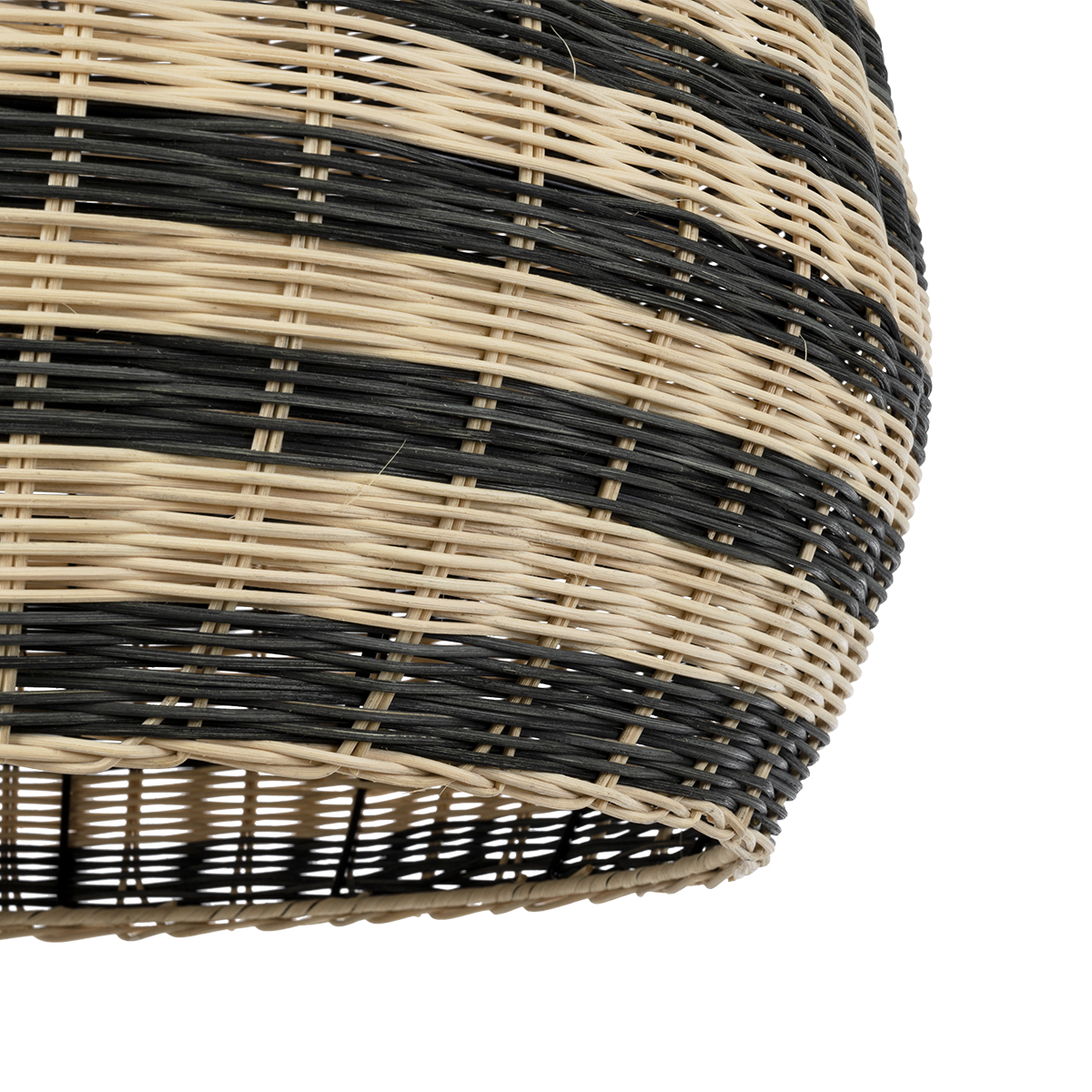 GloboStar® JAMAICA 01955 Boho Κρεμαστό Φωτιστικό Οροφής Μονόφωτο 1 x E27 AC220-240V IP20 - Φ60 x Υ60cm - Μπεζ - Χακί Ξύλινο Πλέγμα Καμπάνα - 5 Χρόνια Εγγύηση - Image 9