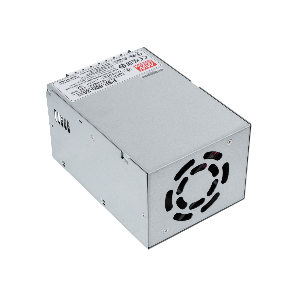 GloboStar® PSP-600-24 90791 MEANWELL Ρυθμιζόμενο Μεταλλικό Τροφοδοτικό PELV για Προϊόντα LED 600W 25A - AC 220-240V σε DC 24V - Ρυθμιζόμενο από 20VDC έως 26.4VDC - IP20 Μ17 x Π12 x Υ9.3cm - 3 Years Warranty - Image 3